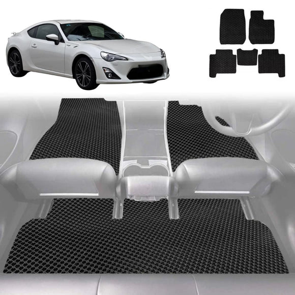 6D Diamond Car Floor Mats for Toyota 86 2012 - 2021 - Custom-Fit Carpet Liner