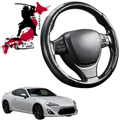 Black Samurai Segmented Steering Wheel Cover for Toyota 86 2012 - 2021