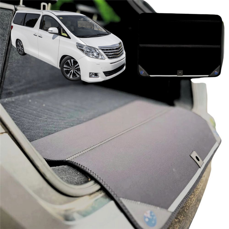 Rear Cargo Boot Bumper Protector for Toyota Alphard 2008 - 2015 Vellfire (AH20) - Standard (72 x 55) - Black