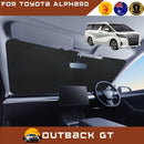 Front Windscreen Sun Shade for Toyota Alphard 2015 - 2023 (AH30) - XL 160 x 100 cm - Black-1