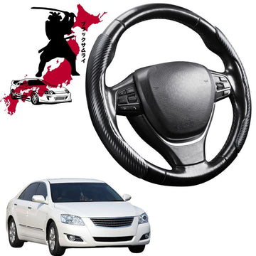 Black Samurai Segmented Steering Wheel Cover for Toyota Aurion 2006 - 2012 (XV40)