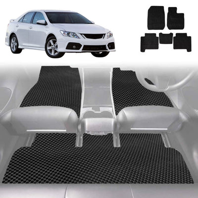 6D Diamond Car Floor Mats for Toyota Aurion 2012 - 2017 (XV50) - Custom-Fit Carpet Liner