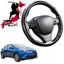 Black Samurai Segmented Steering Wheel Cover for Toyota C-HR 2017 - 2023 AX10, AX50, Facelift-1