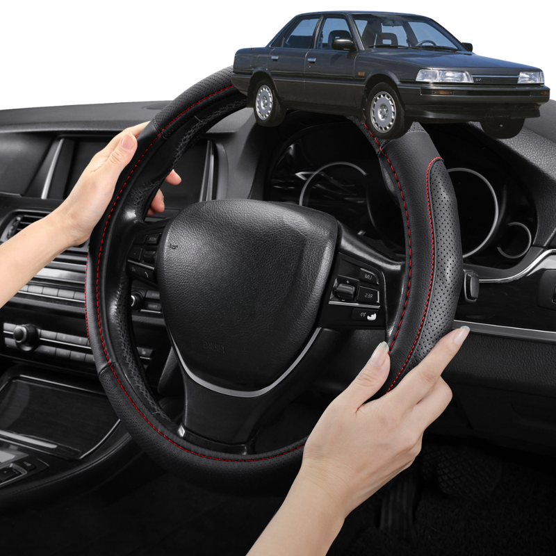 Steering Wheel Cover Pro Extra Layer for Toyota Camry 1987-1993 V20, XV10 - Breathable & Anti-Slip - Circle 38 cm