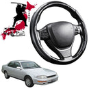 Black Samurai Segmented Steering Wheel Cover for Toyota Camry 1992 - 1997 (XV10)-1