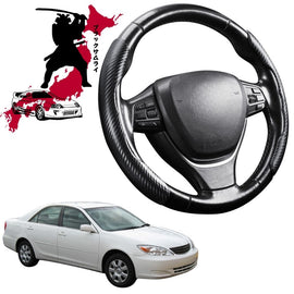 Black Samurai Segmented Steering Wheel Cover for Toyota Camry 2002 - 2006 (XV30)