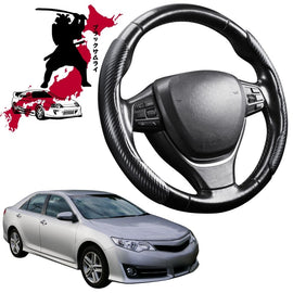 Black Samurai Segmented Steering Wheel Cover for Toyota Camry 2012 - 2017 (XV50)