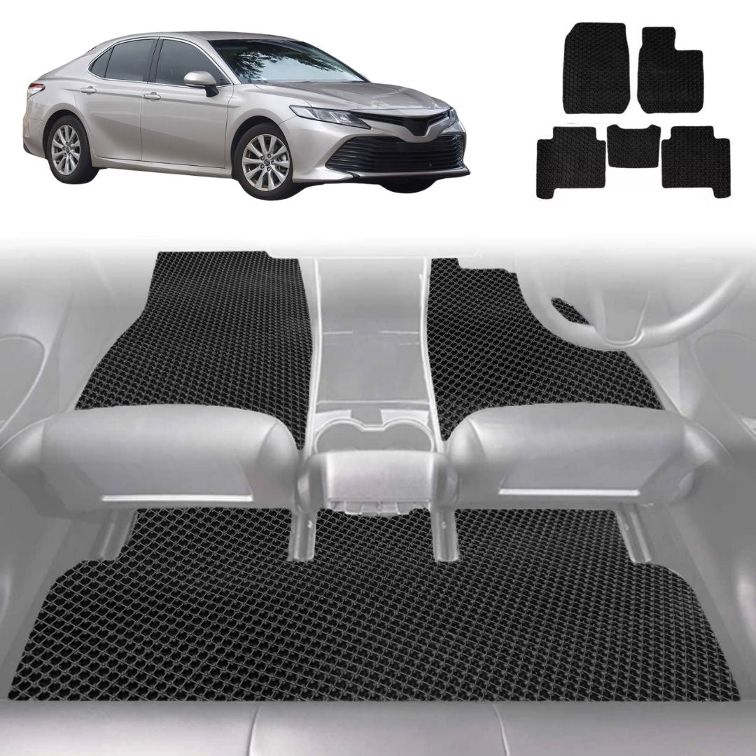 6D Diamond Car Floor Mats for Toyota Camry 2018 - Current (XV70) - Custom-Fit Carpet Liner