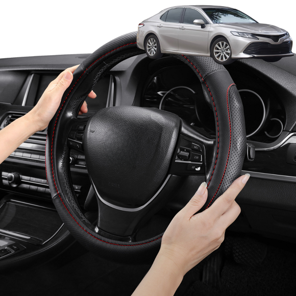 Steering Wheel Cover Pro Extra Layer for Toyota Camry 2018 - Current (XV70) - Breathable & Anti-Slip - Circle 38 cm