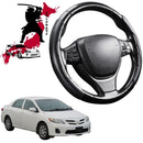 Black Samurai Segmented Steering Wheel Cover for Toyota Corolla 2007 - 2012 Hatch/Sedan (E140/150)-1