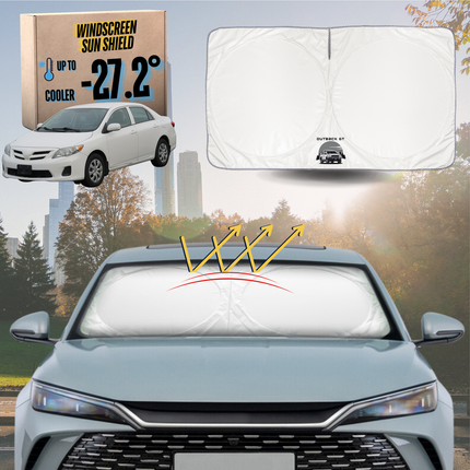 Front Windscreen Sun Shade for Toyota Corolla 2007 - 2012 Hatch/Sedan (E140/150) - Standard 150 x 85 cm