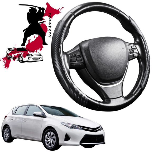 Black Samurai Segmented Steering Wheel Cover for Toyota Corolla 2013 - 2018 Hatch (E160/170/180)
