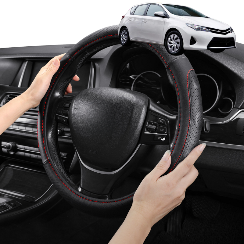 Steering Wheel Cover Pro Extra Layer for Toyota Corolla 2013 - 2018 Hatch (E160/170/180) - Breathable & Anti-Slip