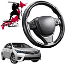 Black Samurai Segmented Steering Wheel Cover for Toyota Corolla 2013 - 2019 Sedan-1
