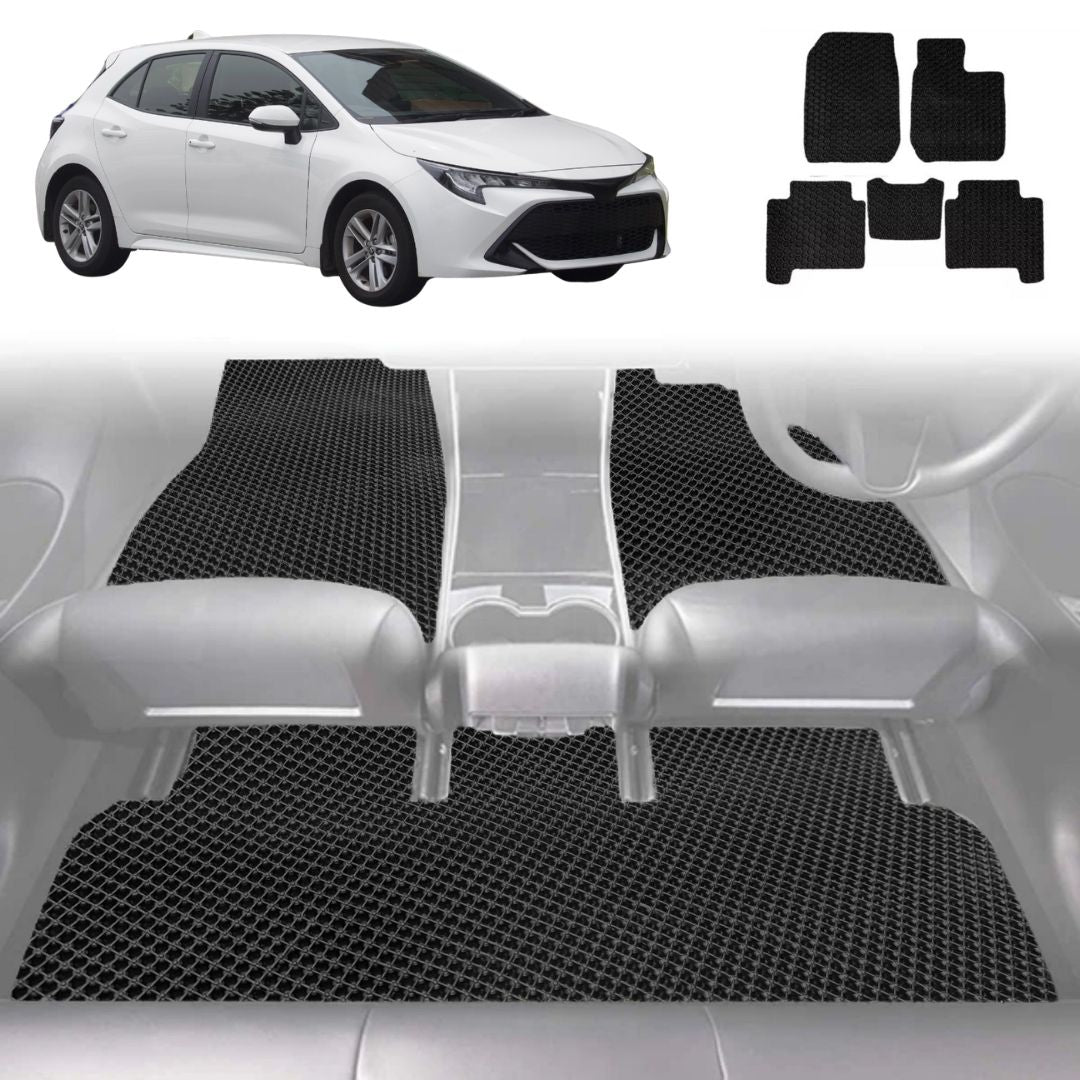 6D Diamond Car Floor Mats for Toyota Corolla 2018 - Current Hatch - Custom-Fit Carpet Liner