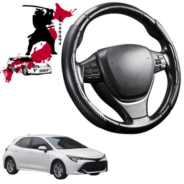 Black Samurai Segmented Steering Wheel Cover for Toyota Corolla 2018 - Current Hatch
