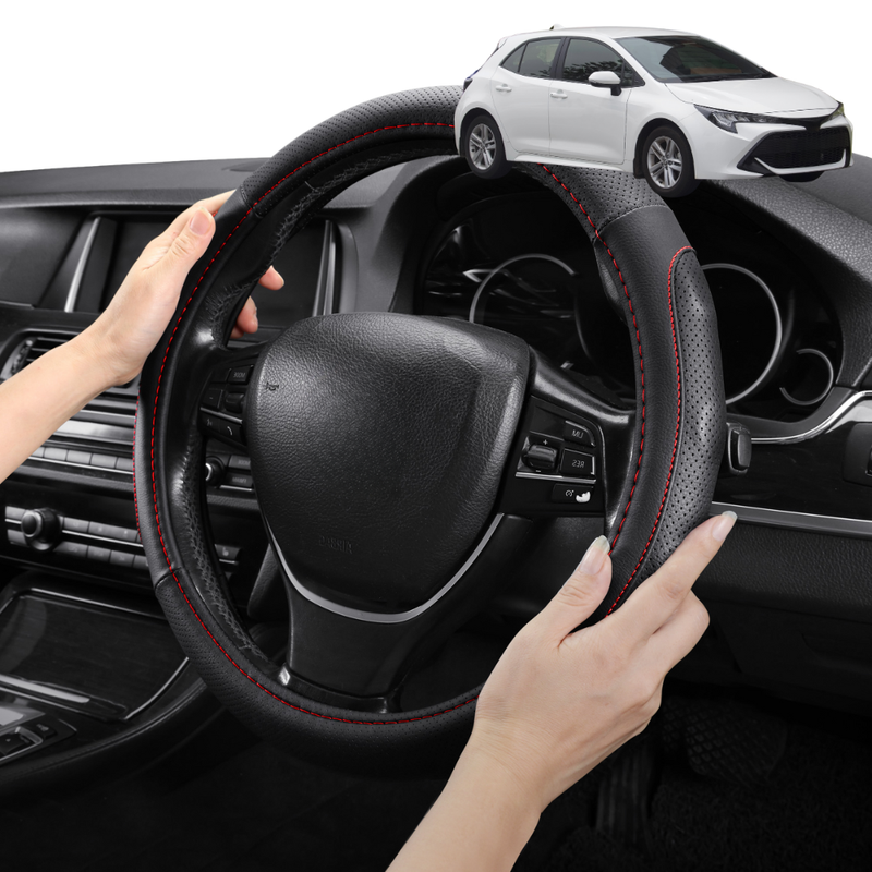 Steering Wheel Cover Pro Extra Layer for Toyota Corolla 2018 - Current Hatch - Breathable & Anti-Slip - Circle 38 cm