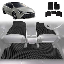 6D Diamond Car Floor Mats for Toyota Corolla 2019 - Current Sedan - Custom-Fit Carpet Liner