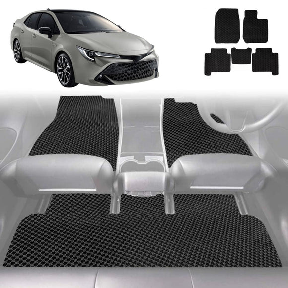 6D Diamond Car Floor Mats for Toyota Corolla 2019 - Current Sedan - Custom-Fit Carpet Liner