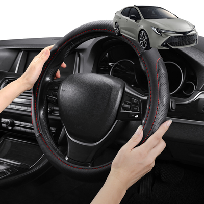 Steering Wheel Cover Pro Extra Layer for Toyota Corolla 2019 - Current Sedan - Breathable & Anti-Slip - Circle 38 cm