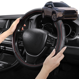 Steering Wheel Cover Pro Extra Layer for Toyota Corolla Cross 2020 - Current (XG10) - Breathable & Anti-Slip - Circle 38 cm