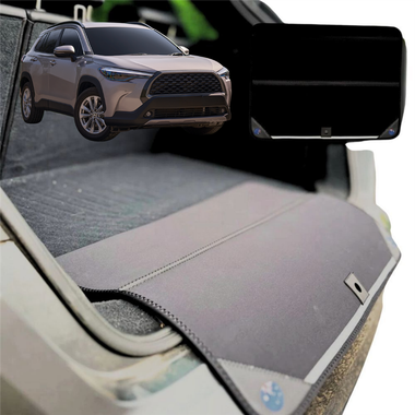 Rear Cargo Boot Bumper Protector for Toyota Corolla Cross 2020 - Current (XG10) - XL (98 x 55) - Black