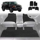 6D Diamond Car Floor Mats for Toyota FJ Cruiser 2010 - 2017 - Custom-Fit Carpet Liner-1