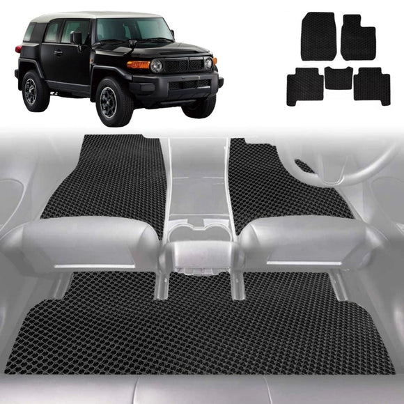 6D Diamond Car Floor Mats for Toyota FJ Cruiser 2010 - 2017 - Custom-Fit Carpet Liner