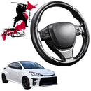 Black Samurai Segmented Steering Wheel Cover for Toyota GR Yaris 2021 - Current-1