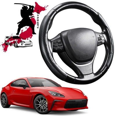 Black Samurai Segmented Steering Wheel Cover for Toyota GR86 2022 - Current