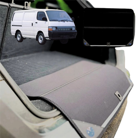 Rear Cargo Boot Bumper Protector for Toyota HiAce Commuter 1989 - 2005 - XL (98 x 55) - Black
