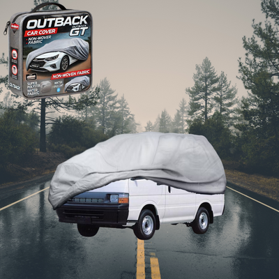 Silver Shield Outdoor Car Cover for Toyota HiAce Commuter 1989 - 2005 - XXLC - Grey