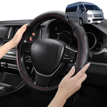 Steering Wheel Cover Pro Extra Layer for Toyota HiAce Commuter 2005-2018 - Breathable & Anti-Slip - Circle 38 cm