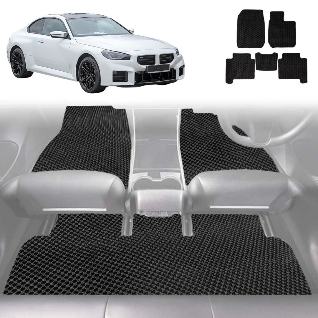 6D Diamond Car Floor Mats for BMW M2 2023 - Current (G87) - Custom-Fit Carpet Liner