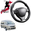 Black Samurai Segmented Steering Wheel Cover for Toyota Hiace Van 2005 - 2018 (Crew)-1
