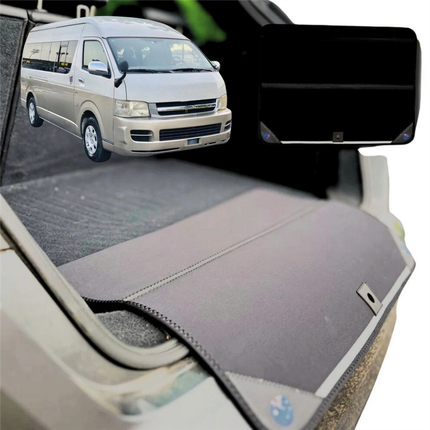 Rear Cargo Boot Bumper Protector for Toyota Hiace Van 2005 - 2018 (Crew) - XL (98 x 55) - Black