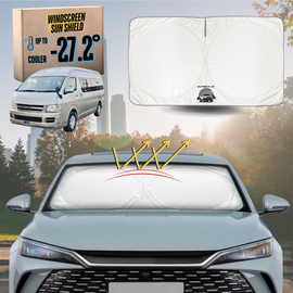 Front Windscreen Sun Shade for Toyota Hiace Van 2005 - 2018 (Crew) - XL 160 x 100 cm