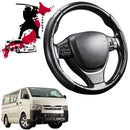 Black Samurai Segmented Steering Wheel Cover for Toyota Hiace Van 2005 - 2018 (SLWB)-1