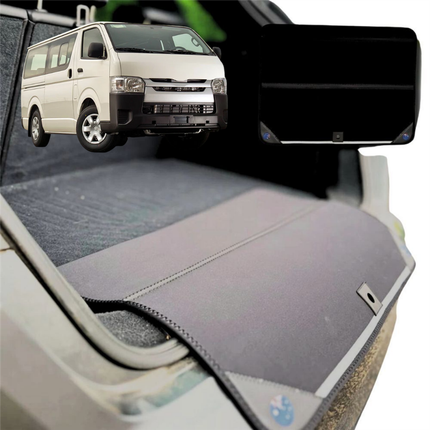 Rear Cargo Boot Bumper Protector for Toyota Hiace Van 2005 - 2018 (SLWB) - XL (98 x 55) - Black