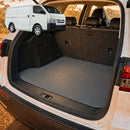 6D Diamond Car Boot Cargo Mat for Toyota Hiace Van 2005 - 2019 (LWB) - Heavy Duty Carpet Liner - All-Weather Resistance - Easy to use - Odorless Material - Black & Grey-14