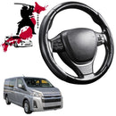 Black Samurai Segmented Steering Wheel Cover for Toyota Hiace Van 2019 - Current (Crew)-1