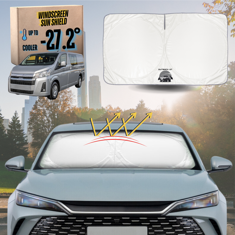 Front Windscreen Sun Shade for Toyota Hiace Van 2019 - Current (Crew) - XL 160 x 100 cm