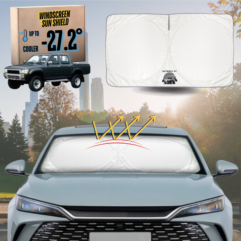 Front Windscreen Sun Shade for Toyota Hilux Double Cab 1988 - 1997 (N80, N90, N100, N110) - Standard 150 x 85 cm