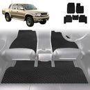 6D Diamond Car Floor Mats for Toyota Hilux Double Cab 1997 - 2005 - Custom-Fit Carpet Liner-1