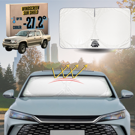 Front Windscreen Sun Shade for Toyota Hilux Double Cab 1997 - 2005 - Standard 150 x 85 cm