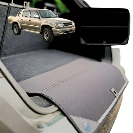 Rear Cargo Boot Bumper Protector for Toyota Hilux Double Cab 1997 - 2005 - Standard (72 x 55) - Black