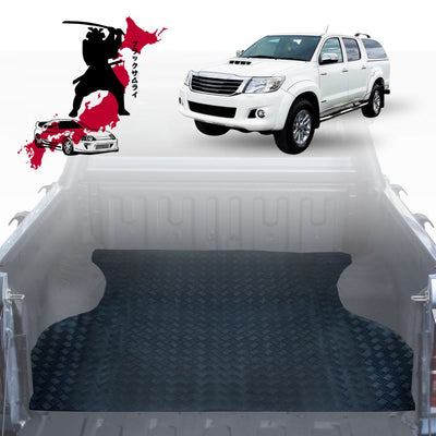 Black Samurai UTE Tub Mat Tray Liner for Toyota Hilux Double Cab 2005 - 2015 (With Spray On Liner or No Liner)