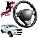 Black Samurai Segmented Steering Wheel Cover for Toyota Hilux Double Cab 2005 - 2015-1