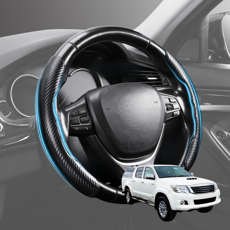 Segmented Steering Wheel Cover for Toyota Hilux Double Cab 2005 - 2015 - Universal Size