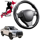 Black Samurai Segmented Steering Wheel Cover for Toyota Hilux Double Cab 2015 - Current-1
